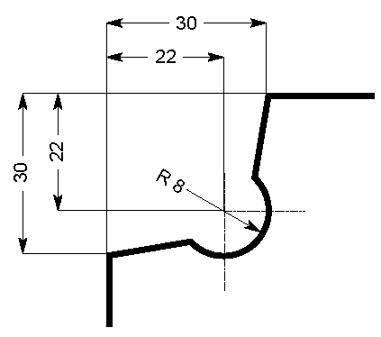 Knauf minima quadratisch doppelt 57x57  gebürstetes Nickel
