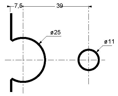 ADSLIDE - fixation verre/rail, inox brossé