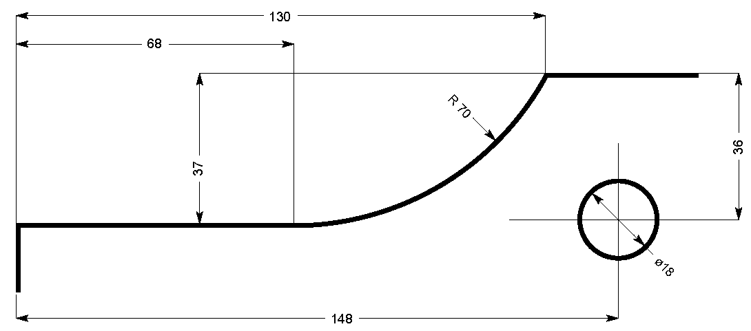 Halter aus Messing, Stift, verchromt