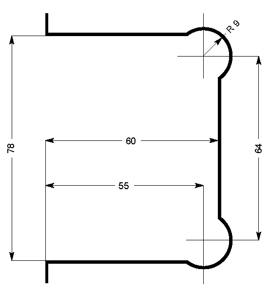 lock with handles for centre, rear mounting. ELITE range, brushed golded