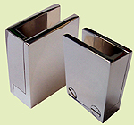 clipwith counterplate and heel, RH - opening 12 mm - chromed brass