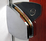 Glasklemme mit Gegenplatte	 venus Winkel	 Wand/Glas   Verchromt glänzend