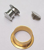 additional kit for electromagnetic lock anodised polished SECURITRACK