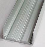 Profil von Seite  SECURITRACK 4,20m x 256 lg    eloxiert naturfarben