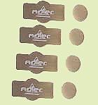 cache capsi paire charnière mur/gl cupro-aluminium fini inox brossé