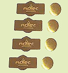 cache  paire charnière mur/gl cupro-aluminium doré