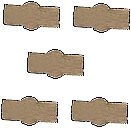 Blende                                                capsi Neutrale  x5  Verchromt gebürste