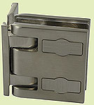 charnière à rappel capsi prestige mur/gl x2 curpro-aluminium fini inox brossé