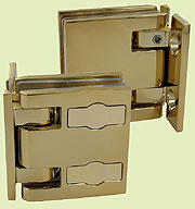 charnière à rappel capsi prestige mur/gl x2 cupro-aluminum doré