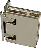 self-closing hinge reversi wall th.8 metal x2 brushed nickel