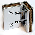 Scharnier mit Rückstellung minidouche gl/gl.90 x2   Verchromt glänzend