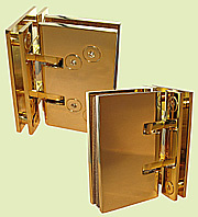 Scharnier mit Rückstellung isodouche gl/gl.90 x2   Vergoldet