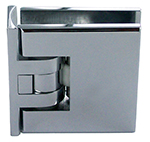 Scharnier mit Rückstellung minima wand/glas 90 x2  Verchromt glänzend