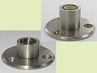 crapaudine adlock haute/basse /pivot libre platine large inox brossé