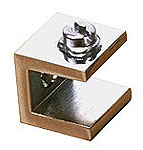 Feststehende Messinghalter, verchromt, e=8