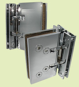 Scharnier mit Rückstellung isodoouche gl/gl.90 x2   Verchromt glänzend