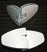 Rastscharnier   venus gl/gl.180 mit Versatz  Stärke 8 x2 weiß