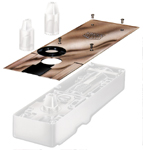 Abdeckplatte für Bodenangel Janus, Messing poliert (Auf Anfrage)