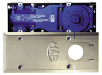 Mittelgriff mit Doppelklinke Produktreihe ELITE europäischem Zylinderschloß   Edelstahl gebürstet