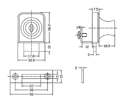 galet SECURITRACK nylon