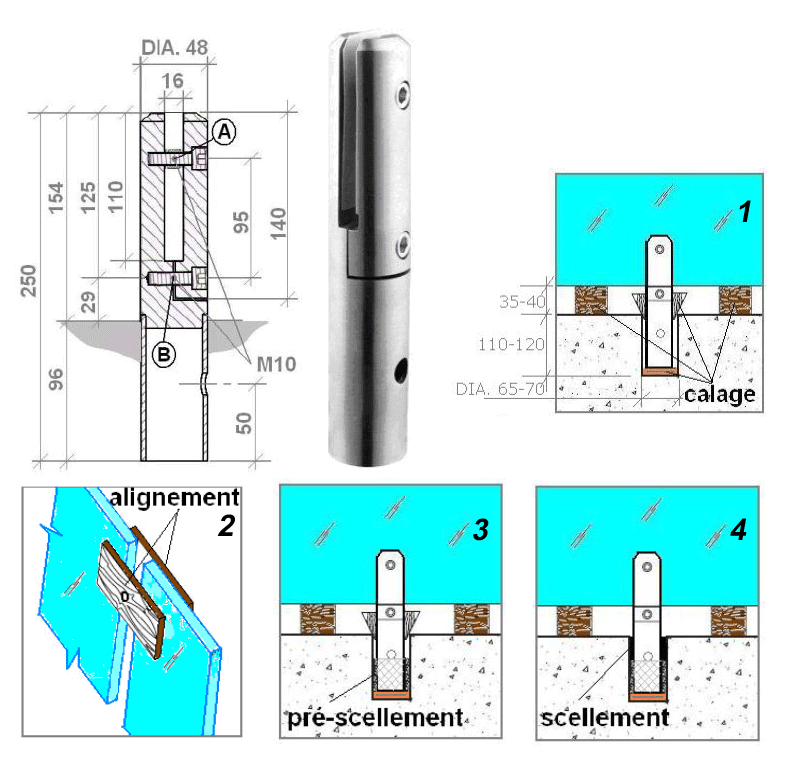 galet SECURITRACK nylon