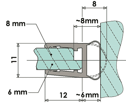 badge configuration (rouge) avec sauvegarde pour centrale de contrôle d&acute;accès électronique