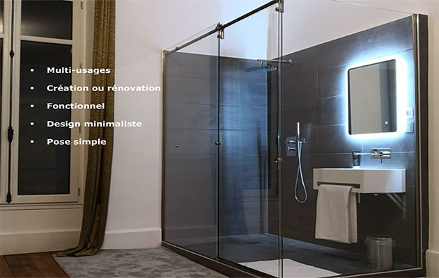 Techniques miroitières - Profils douches et cloisons
