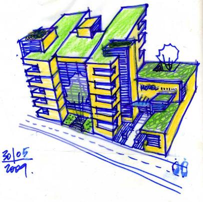 Hotel Adler vue de l'entrée